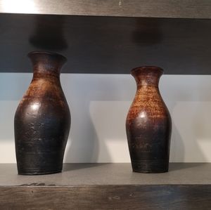 Three decorative pots